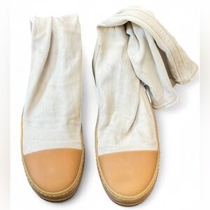 Rick Owens Mens SS18 “Dirt” Rubber Sock Ramones High Knee Shoes Men’s Size 9